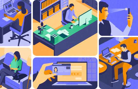 Workplace verification illustration